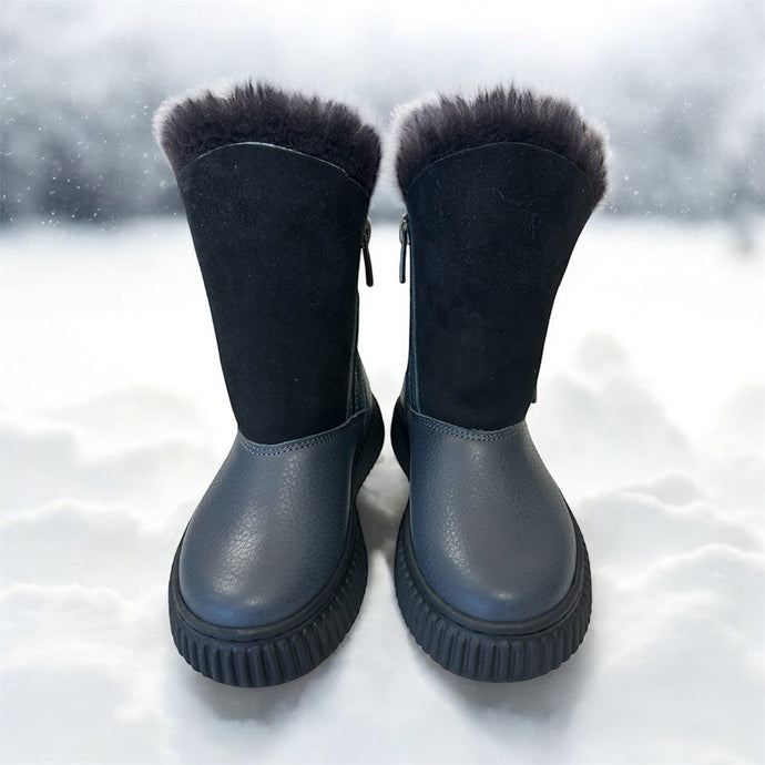 Batai su natūraliu kailiu