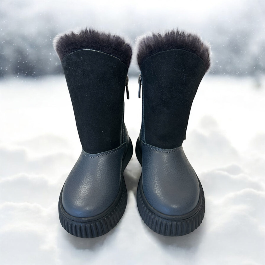 Batai su natūraliu kailiu