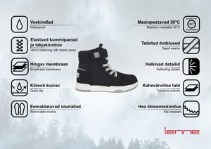 Vandeniui atsparūs "LENNE" batai